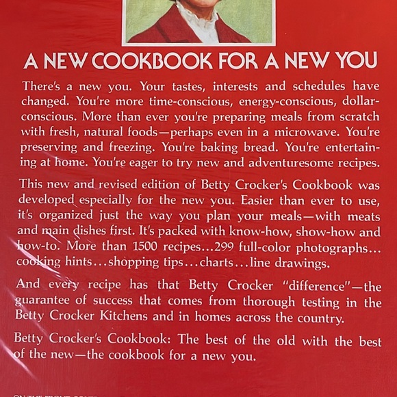 VINTAGE SEALED BETTY CROCKER'S COOKBOOK - WHITE SPIRAL BOUND - COLLECTIBLE! - Picture 4 of 9